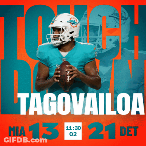 Tua Tagovailoa Touchdown Score GIF