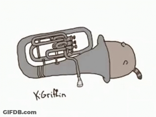 Tuba With Name Griffin GIF
