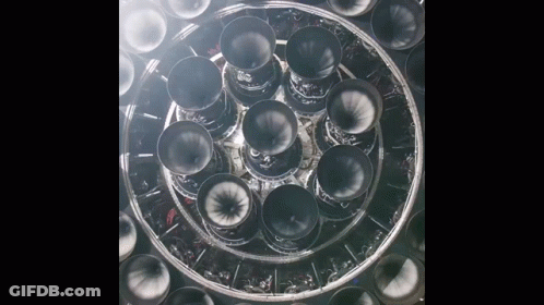 Tubes Stacked In Circular Pattern GIF