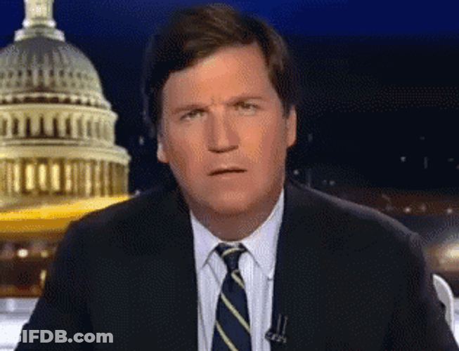 Tucker Carlson Mouth Open GIF
