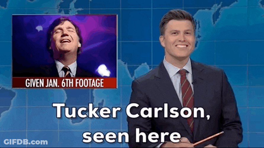Tucker Carlson Seen Here GIF