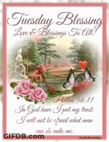 Tuesday Blessing Love And Blessings Poster GIF