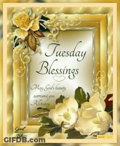 Tuesday Blessings Card GIF