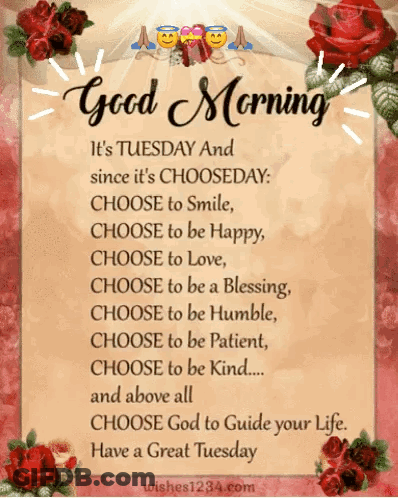 Tuesday Chooseday Choose To Smile Be Happy Love GIF