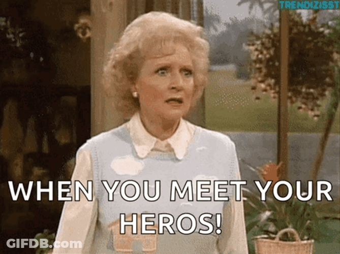 Tuesday Meme When You Meet Your Heroes GIF