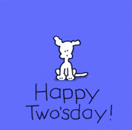 Tuesday Morning Love Heart Chippy Dog GIF