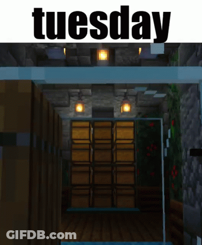 Tuesday Word Minecraft GIF