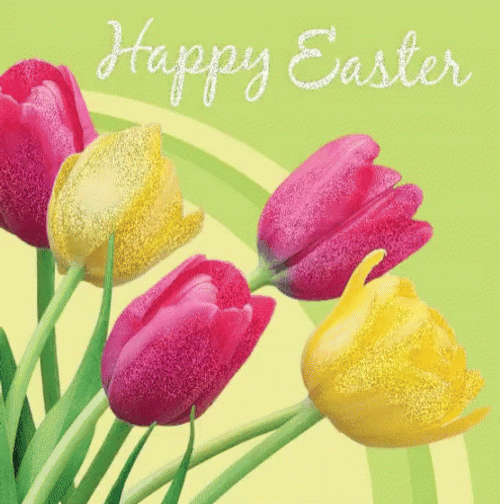 Tulips Happy Religious Easter GIF