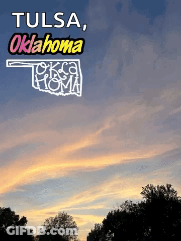 Tulsa Oklahoma Sunset Sky GIF