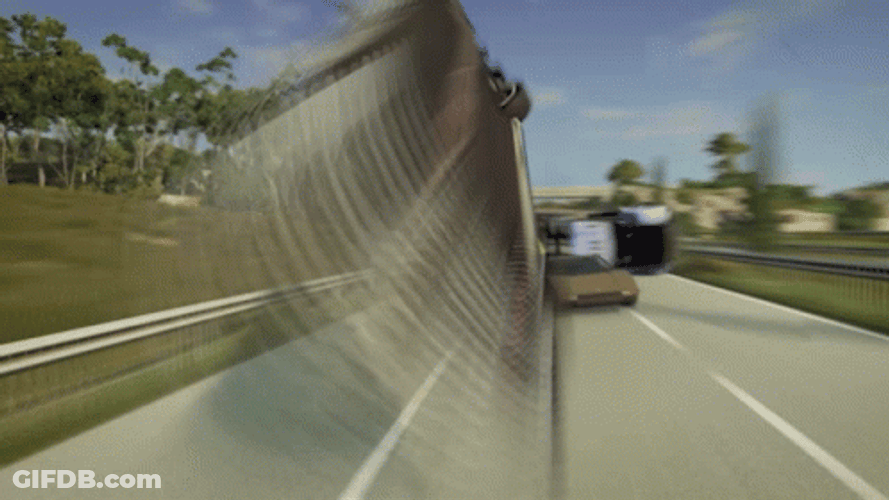 Tumbling Car Crash Meme GIF