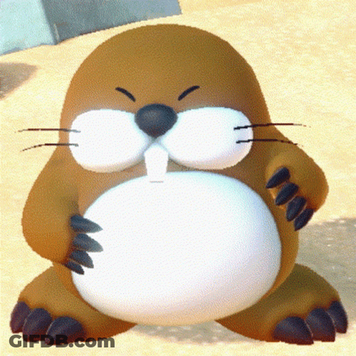 Tummy Monty Mole GIF
