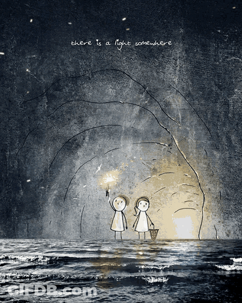 Tunnel Cave Fireworks Light Cute Couple GIF