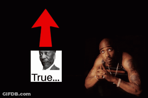 Tupac Shakur Red Arrow Up True GIF