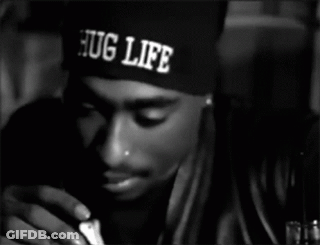 Tupac Shakur Thug Life Beanie GIF