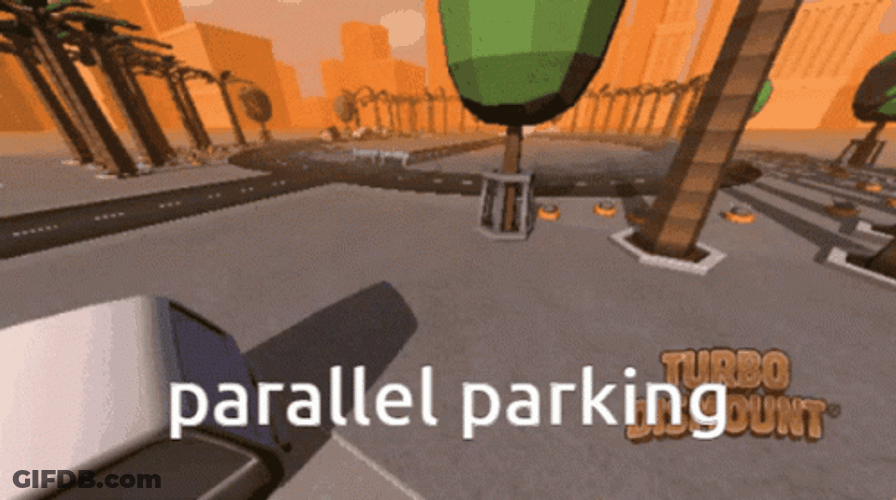 Turbo Dismount Video Game Parallel Parking GIF