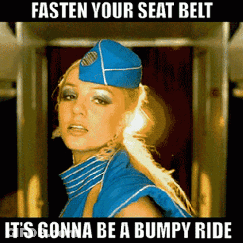 Turbulence Meme Fasten Your Seatbelt Britney Spears GIF