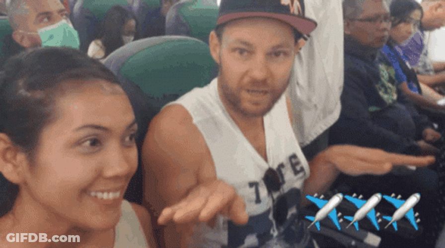 Turbulence Meme Happy Face GIF