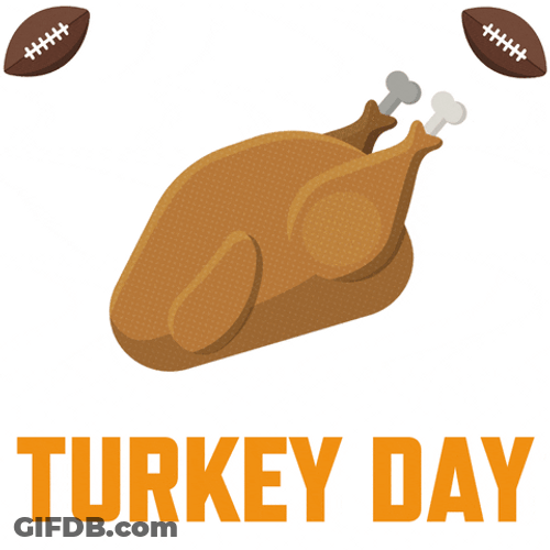 Turkey Day Animated Cooked Bird GIF