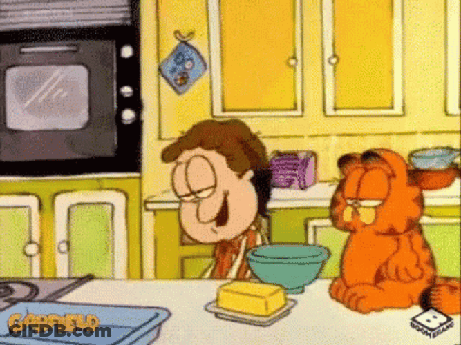 Turkey Day Animated Garfield And Jon GIF