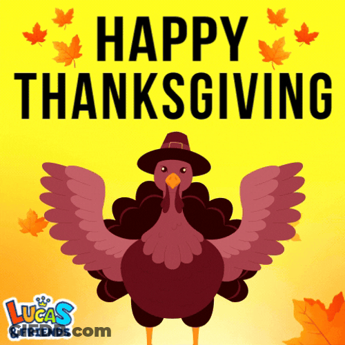Turkey Day Animated Gobbler Flapping Its Wings GIF