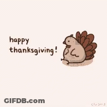 Turkey Happy Thanksgiving GIF