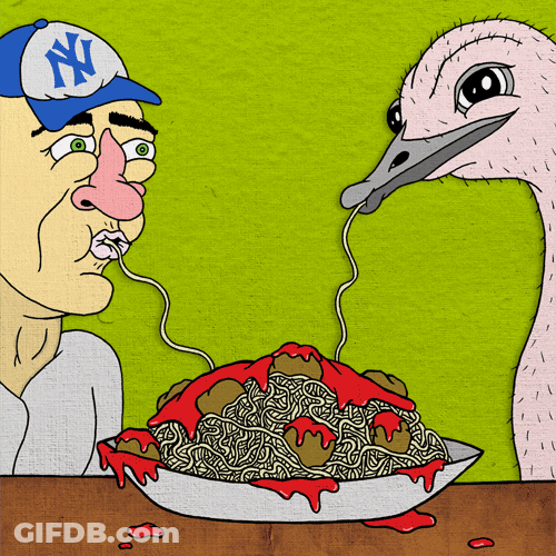 Turkey Romance Love Spaghetti Kiss GIF