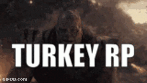 Turkey RP Sign With Man Holding Gun GIF