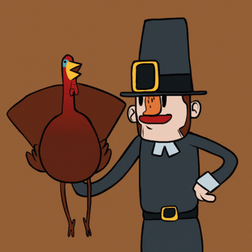 Turkey Thanksgiving Animation GIF