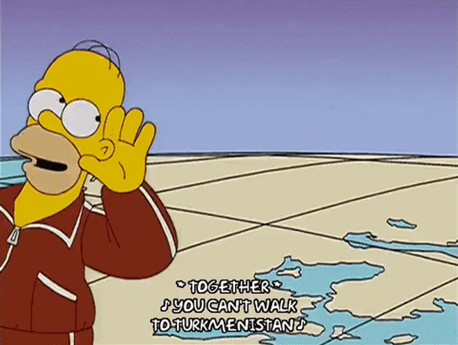 Turkmenistan Don't Walk Animation GIF