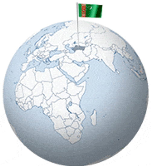 Turkmenistan Location GIF