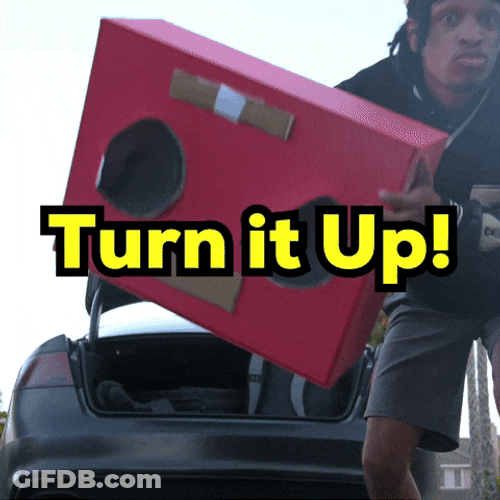 Turn It Up Beat Box Pumping GIF