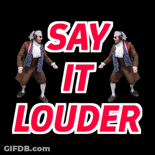 Turn It Up Benjamin Say It Louder GIF