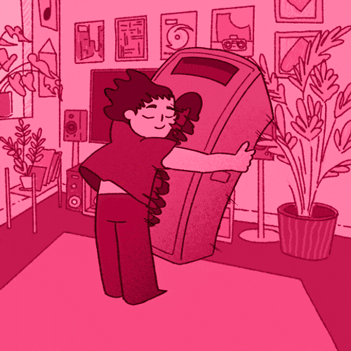 Turn It Up Cartoon Guy Up Beat Music GIF