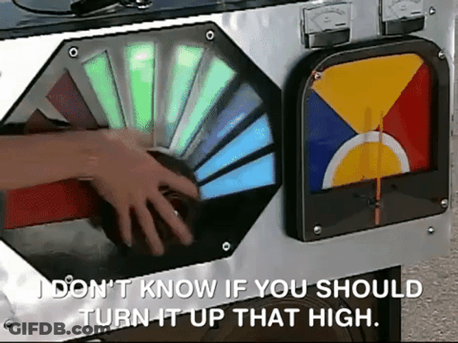 Turn It Up Colorful Dial Increasing Volume GIF