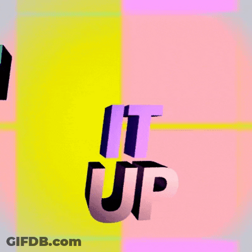Turn It Up Colorful Mobile Vector Art GIF