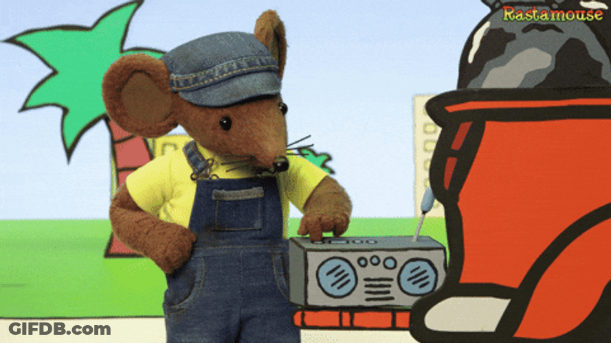 Turn It Up Grooving Mouse GIF