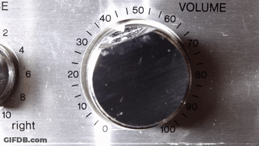 Turn It Up Spinning Knob GIF