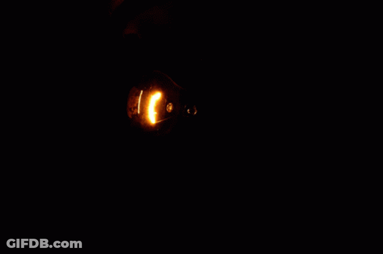 Turn On Light Bulb Slowmo GIF