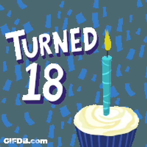 Turned 18 Georgia Runoff Celebration Cupcake GIF