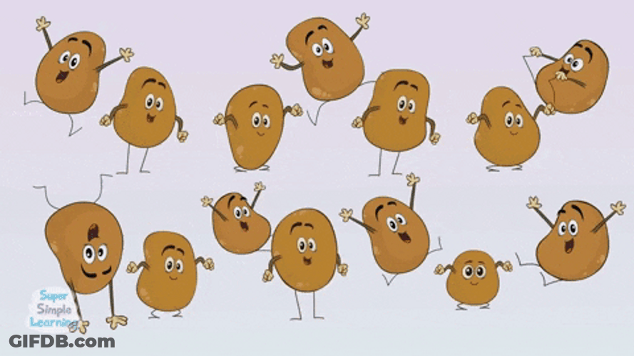 Turning Around Dancing Potato GIF