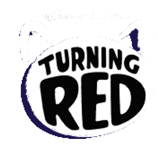Turning Red Logo Sticker GIF