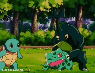 Turtle Squirtle And Bulbasaur GIF