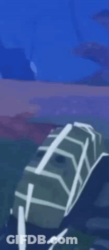 Turtle Swimming Next To Whale GIF