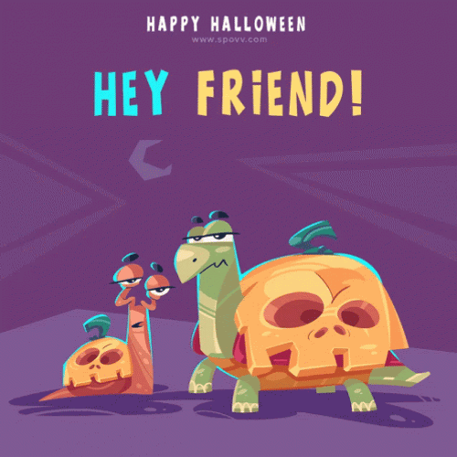 Turtle Tuesday Hey Friend Animated Art GIF