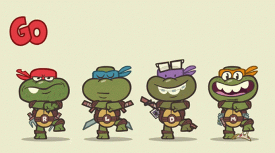 Turtle Tuesday Ninja Turtles Dancing GIF
