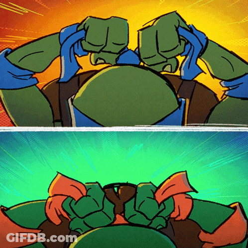Turtle With Blue Scarf GIF