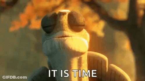 Turtle With Closed Eyes It Is Time GIF