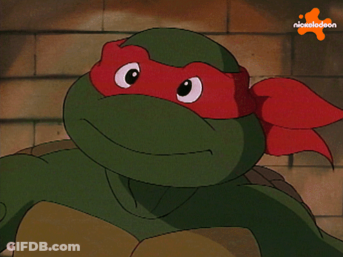 Turtle With Tongue Out Nickelodeon Logo GIF