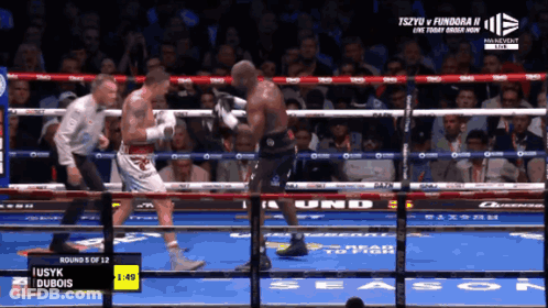 Tusyk Dubois Vs Tszyu Boxing Match GIF