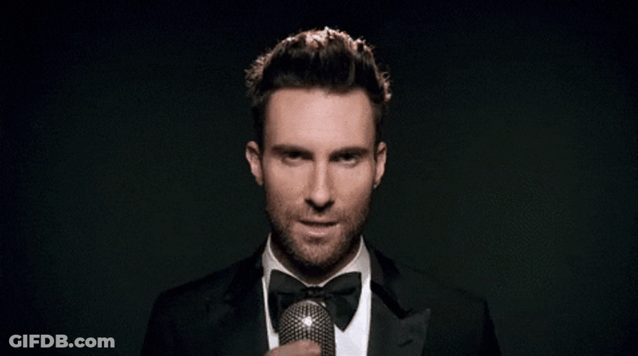 Tuxedo Adam Levine Sugar GIF